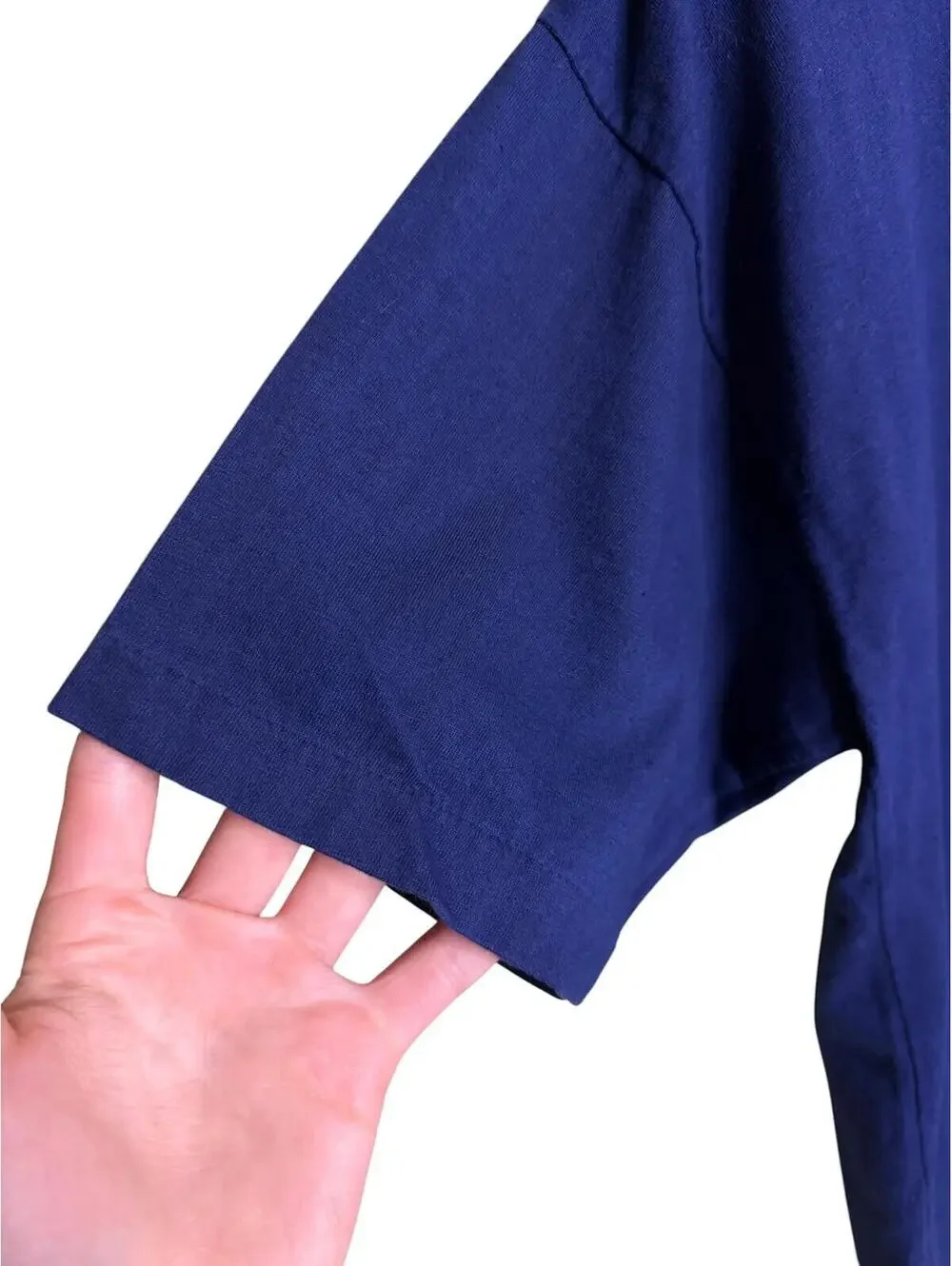 Vintage Yves Saint Laurent YSL Embroidered Logo Tee 80s - Picture 5 of 7